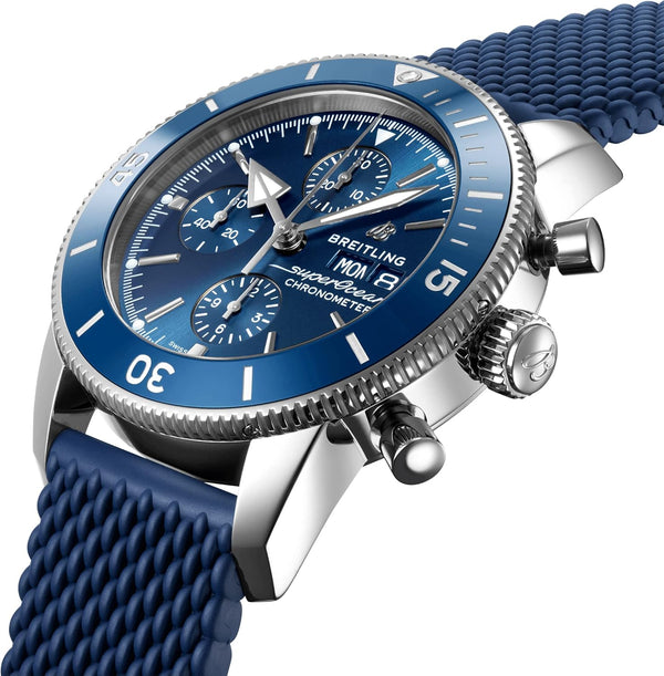 Superocean Heritage II Chronograph Automatic Blue Dial Men'S Watch A13313161C1S1