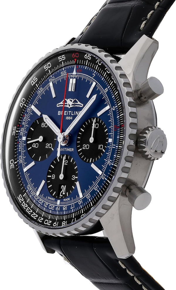 Navitimer B01 Chronograph Automatic Chronometer Blue Dial Men'S Watch AB0139241C1P1