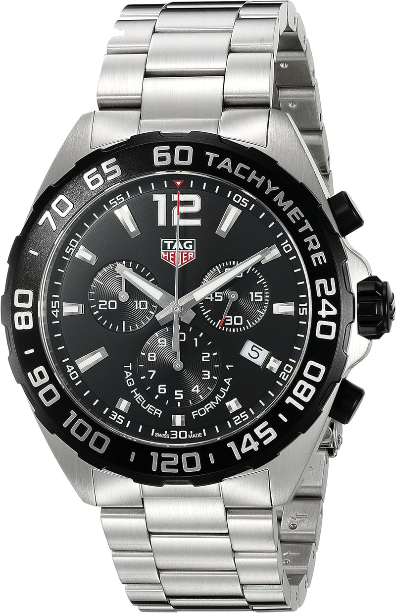 Men'S 'Formula 1' Swiss Quartz Stainless Steel Dress Watch, Color:Silver-Toned (Model: CAZ1010.BA0842)