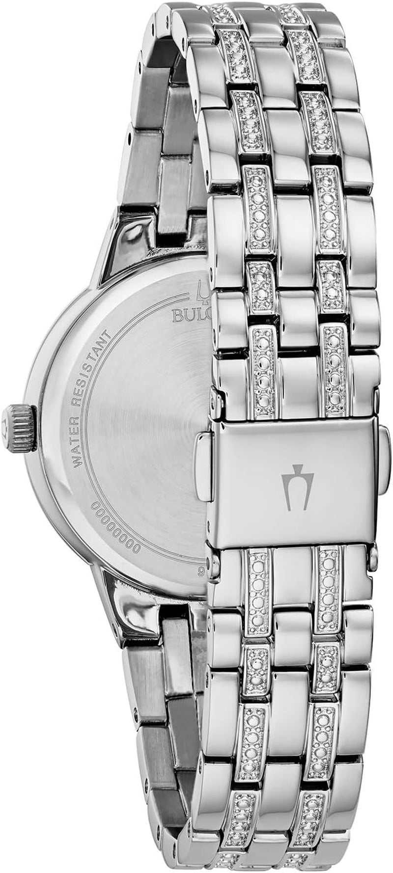 Ladies' Crystal Phantom 3-Hand Quartz Watch, Faceted Mineral Glass Dial