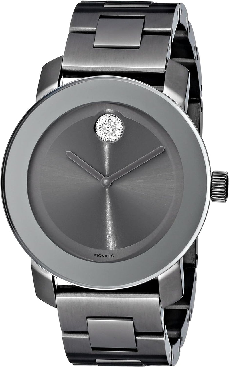 Women'S 3600103 Bold Gunmetal-Tone Bracelet Watch with Swarovski Crystals