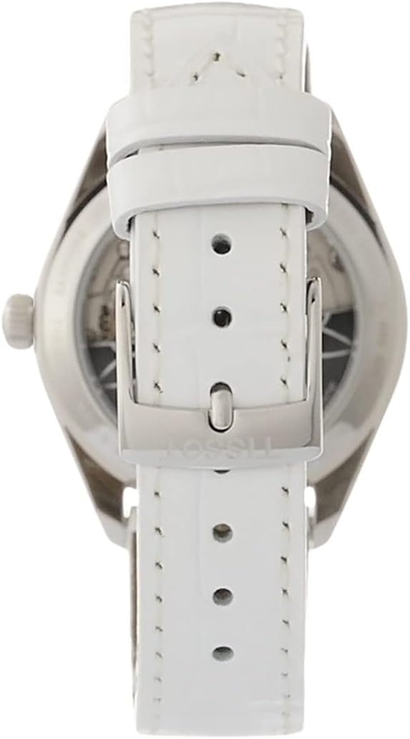 Womens PR 100 Auto Lady Swiss Automatic Watch, White, Leather,16 (T1012071611600)