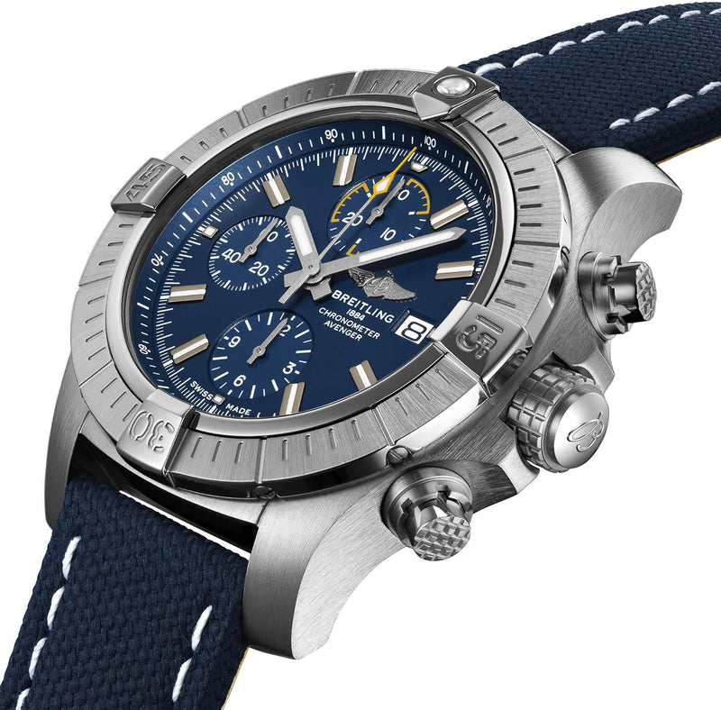 Avenger Chronograph 45Mm Mens Blue Watch