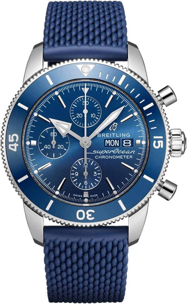 Superocean Heritage II Chronograph Automatic Blue Dial Men'S Watch A13313161C1S1