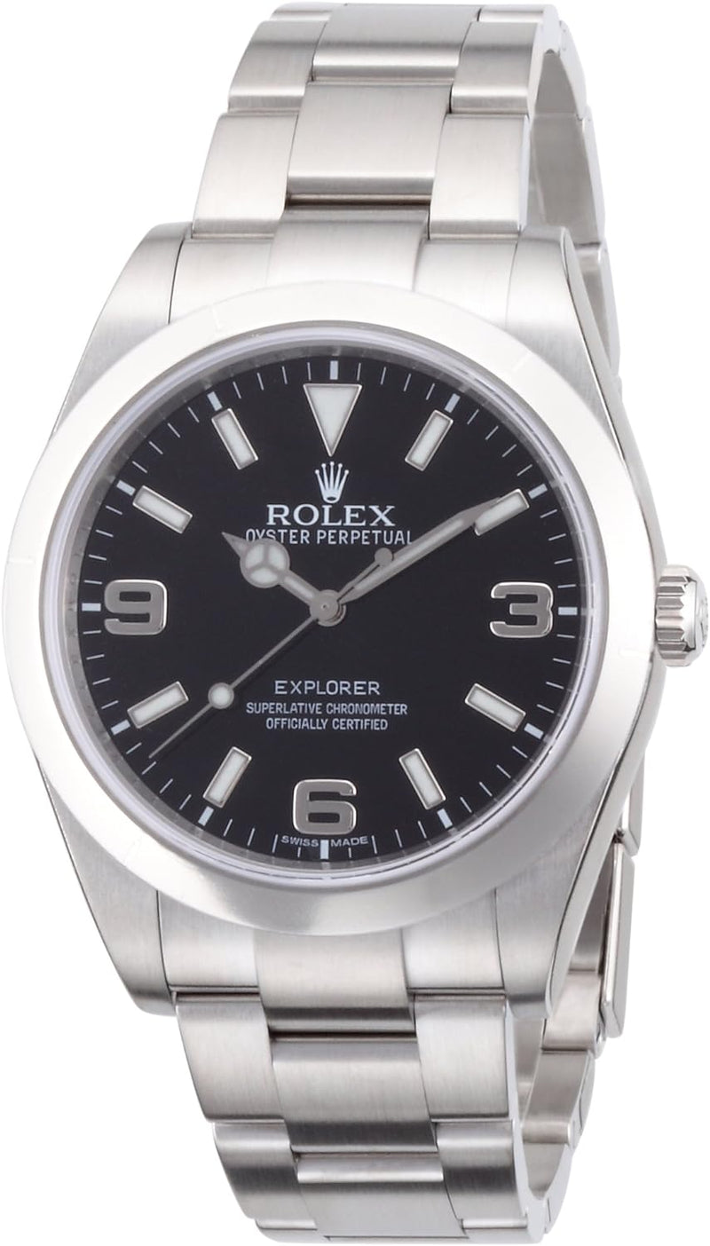 Explorer Black Dial Stainless Steel  Oyster Automatic Mens Watch 214270