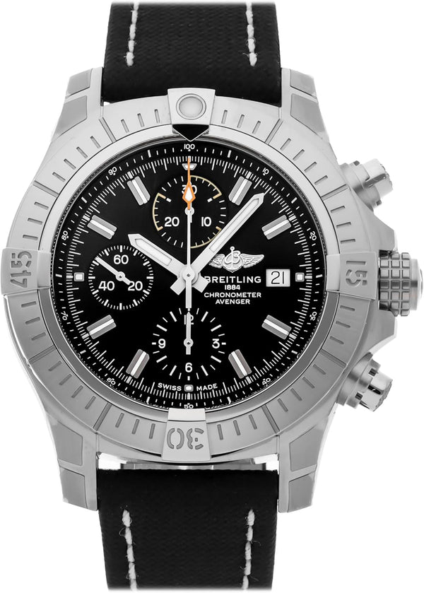 Avenger Chronograph Automatic Black Dial Men'S Watch A13317101B1X1