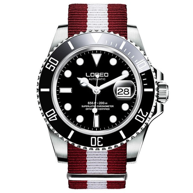 LOREO 20bar Automatic Luxury Diving Watch Sapphire Mechanical Watch