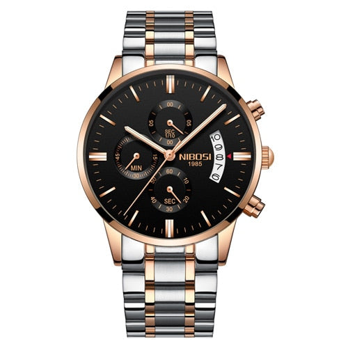 NIBOSI Relogio Masculino Men Watches Luxury Famous Top Brand Men's Fashion Casual Dress Quartz Wristwatches