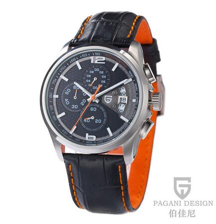 Men Quartz PAGANI DESIGN Luxury Brands Fashion Timed Movement Military Watches Leather Quartz Watches
