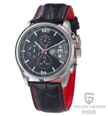 Men Quartz PAGANI DESIGN Luxury Brands Fashion Timed Movement Military Watches Leather Quartz Watches